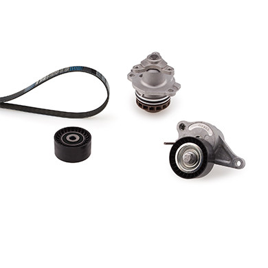 GATES Wasserpumpe + Keilrippenriemensatz