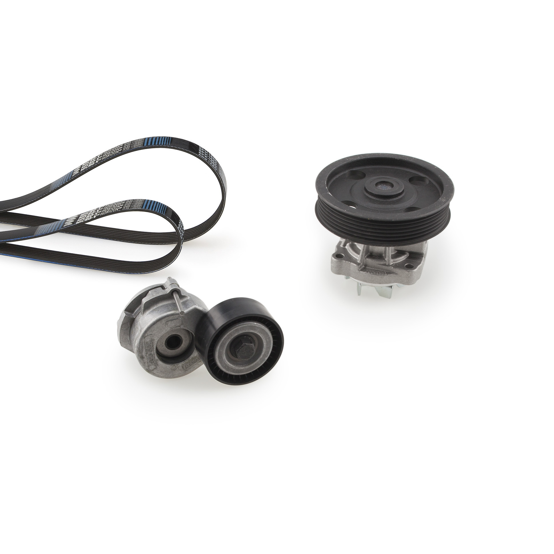 GATES Wasserpumpe + Keilrippenriemensatz