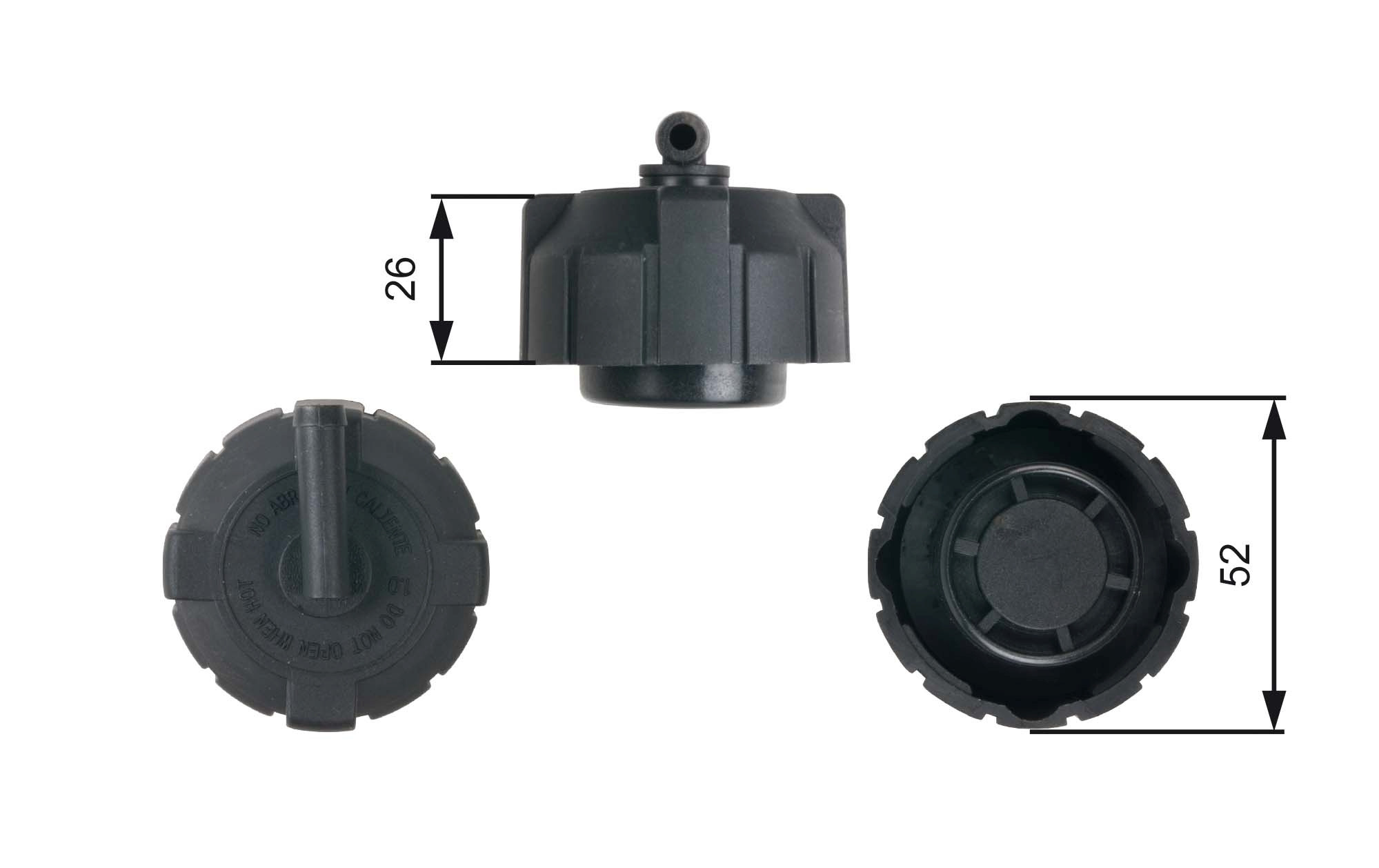 GATES Verschlussdeckel, Kühlmittelbehälter