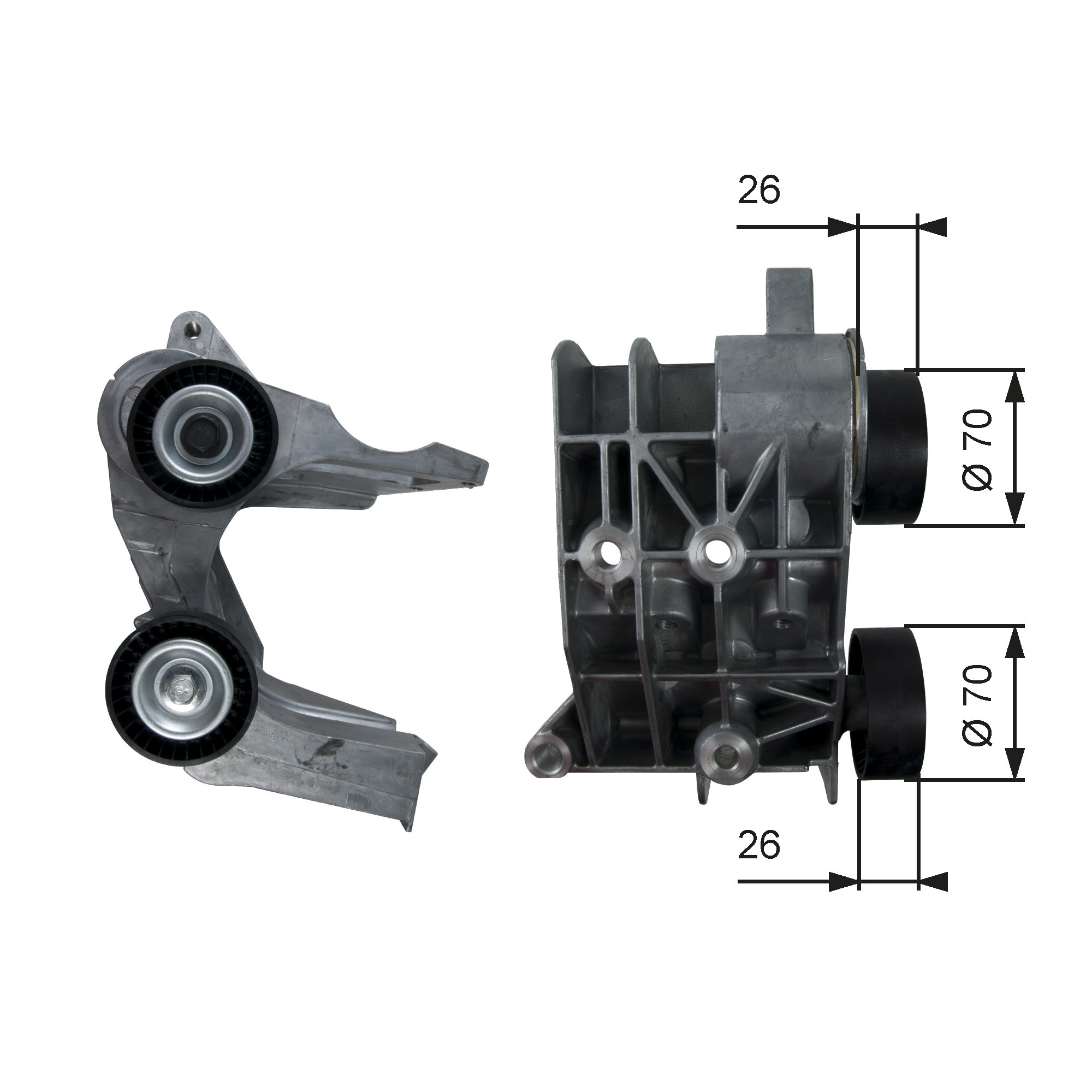 GATES Spannrolle, Keilrippenriemen