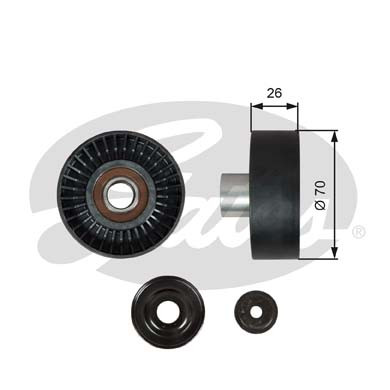 GATES Umlenk-/Führungsrolle, Keilrippenriemen