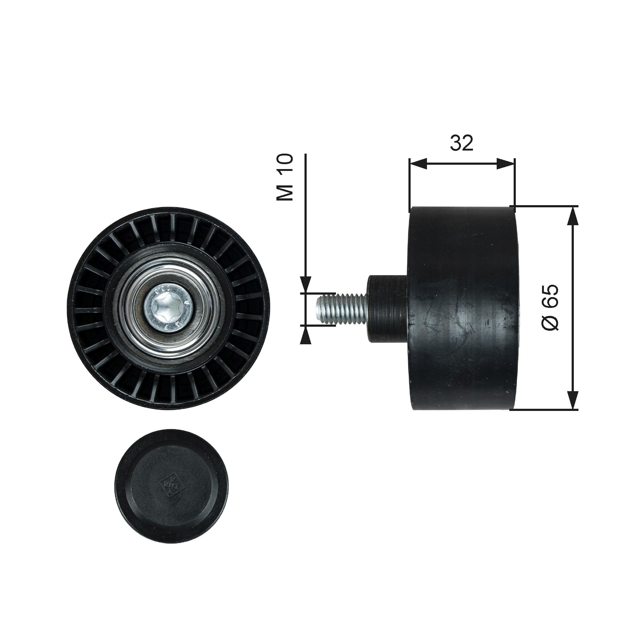 GATES Umlenk-/Führungsrolle, Keilrippenriemen