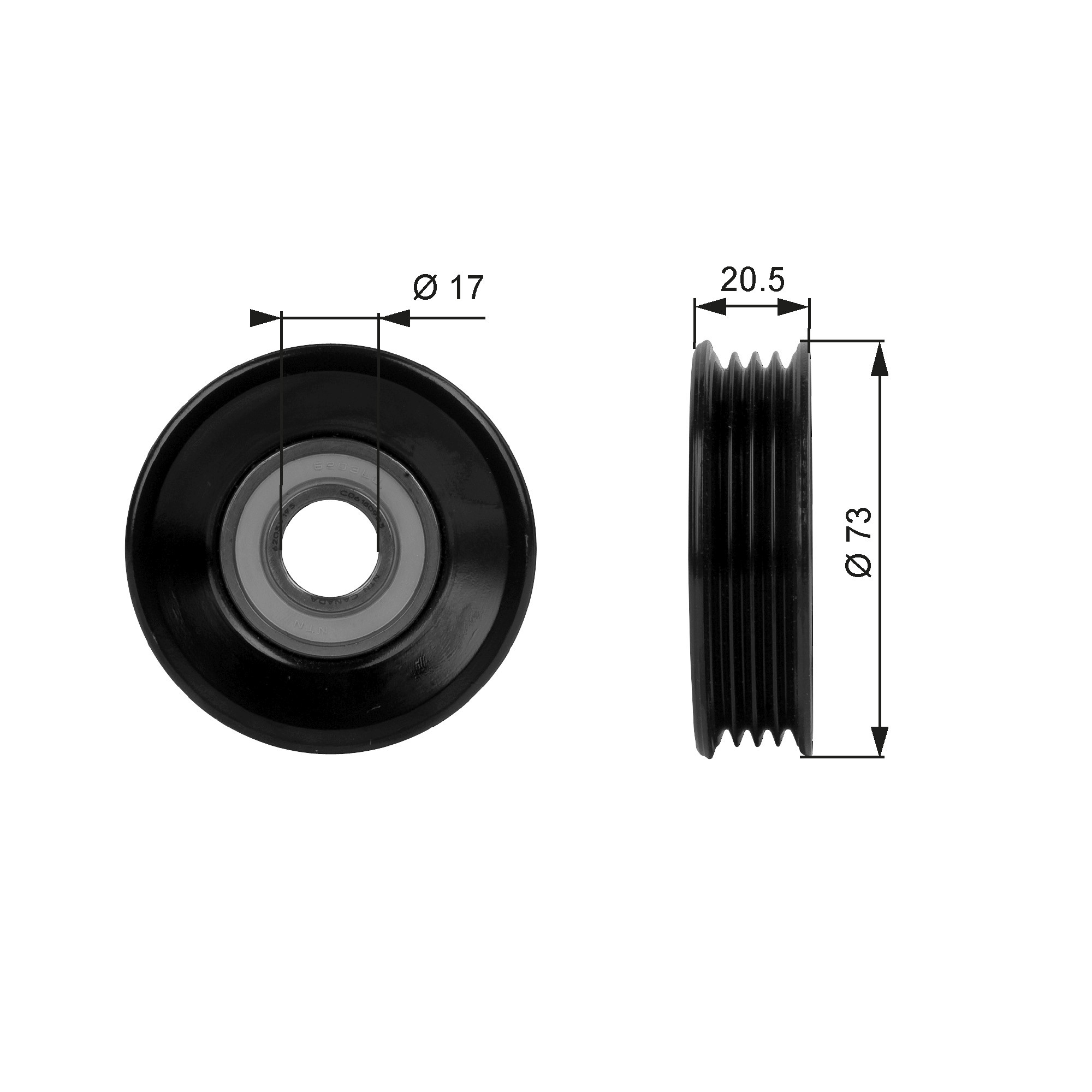 GATES Spannrolle, Keilrippenriemen