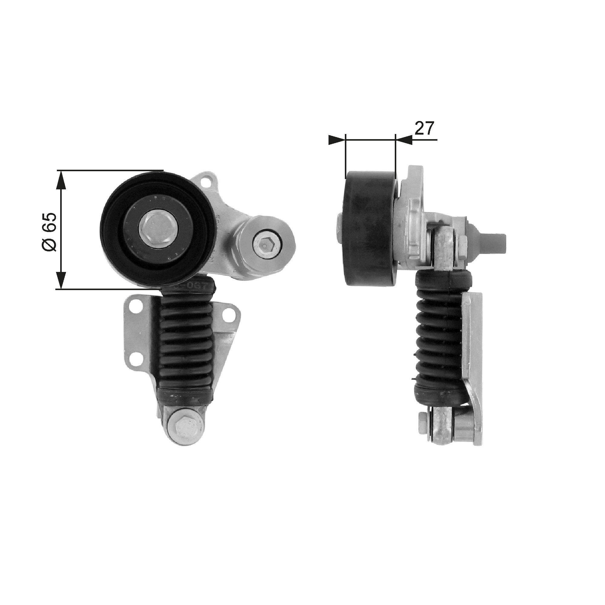 GATES Spannrolle, Keilrippenriemen