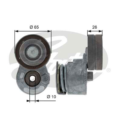 GATES Spannrolle, Keilrippenriemen