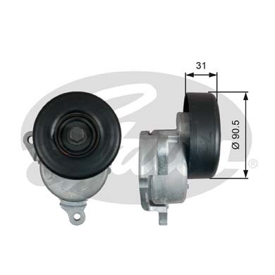 GATES Spannrolle, Keilrippenriemen