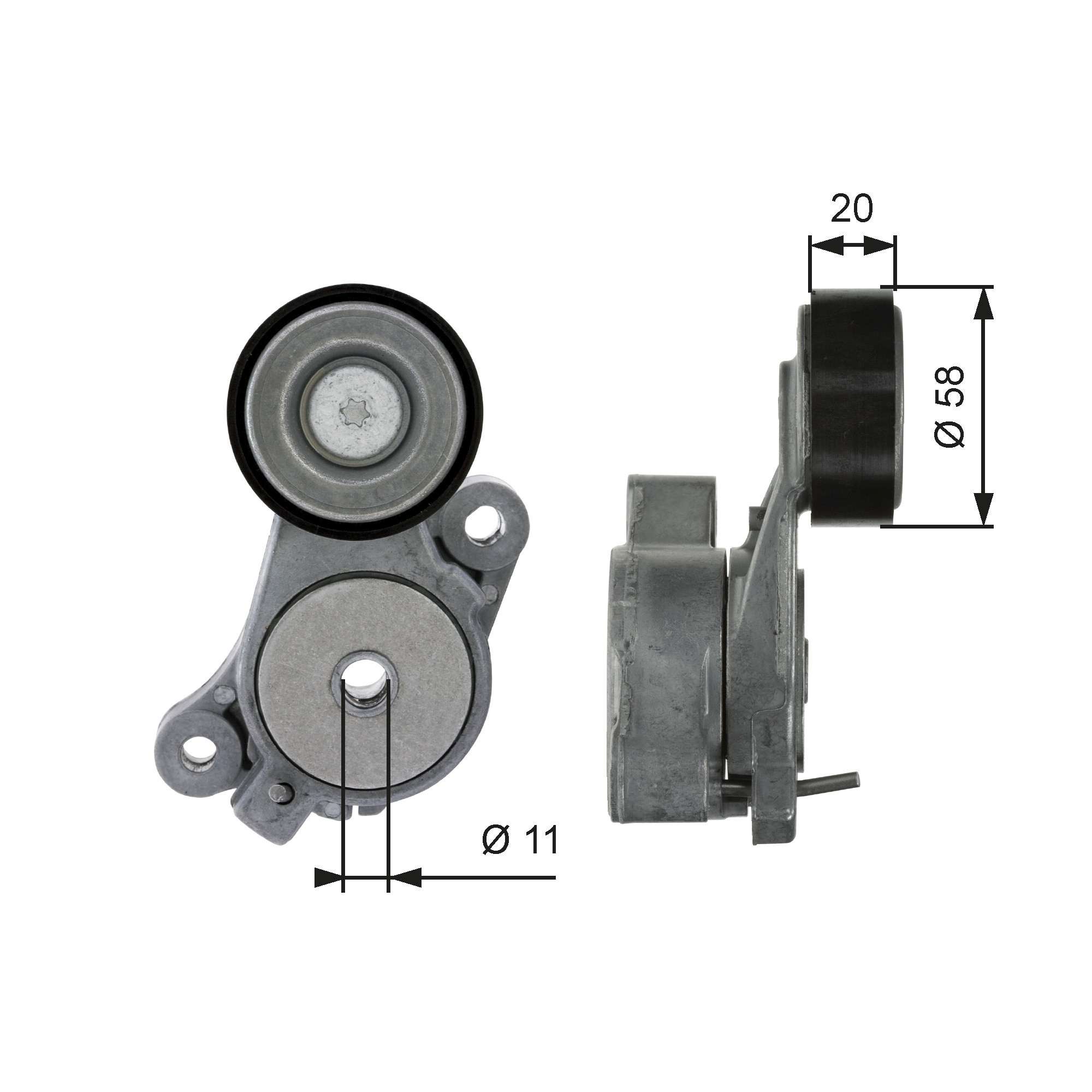 GATES Spannrolle, Keilrippenriemen