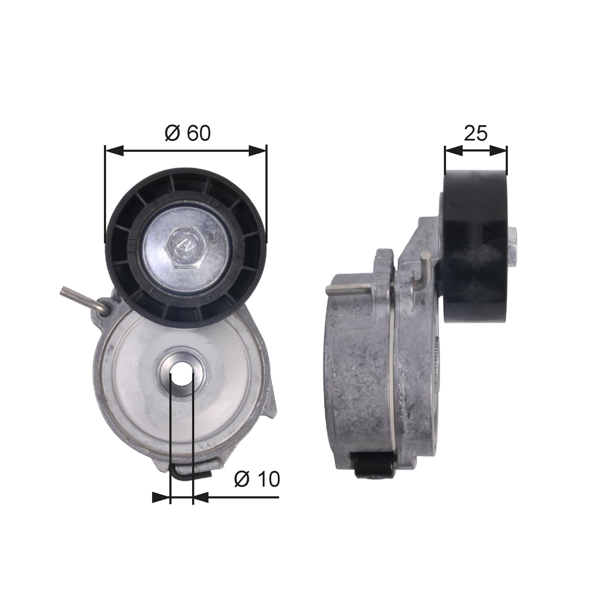 GATES Spannrolle, Keilrippenriemen