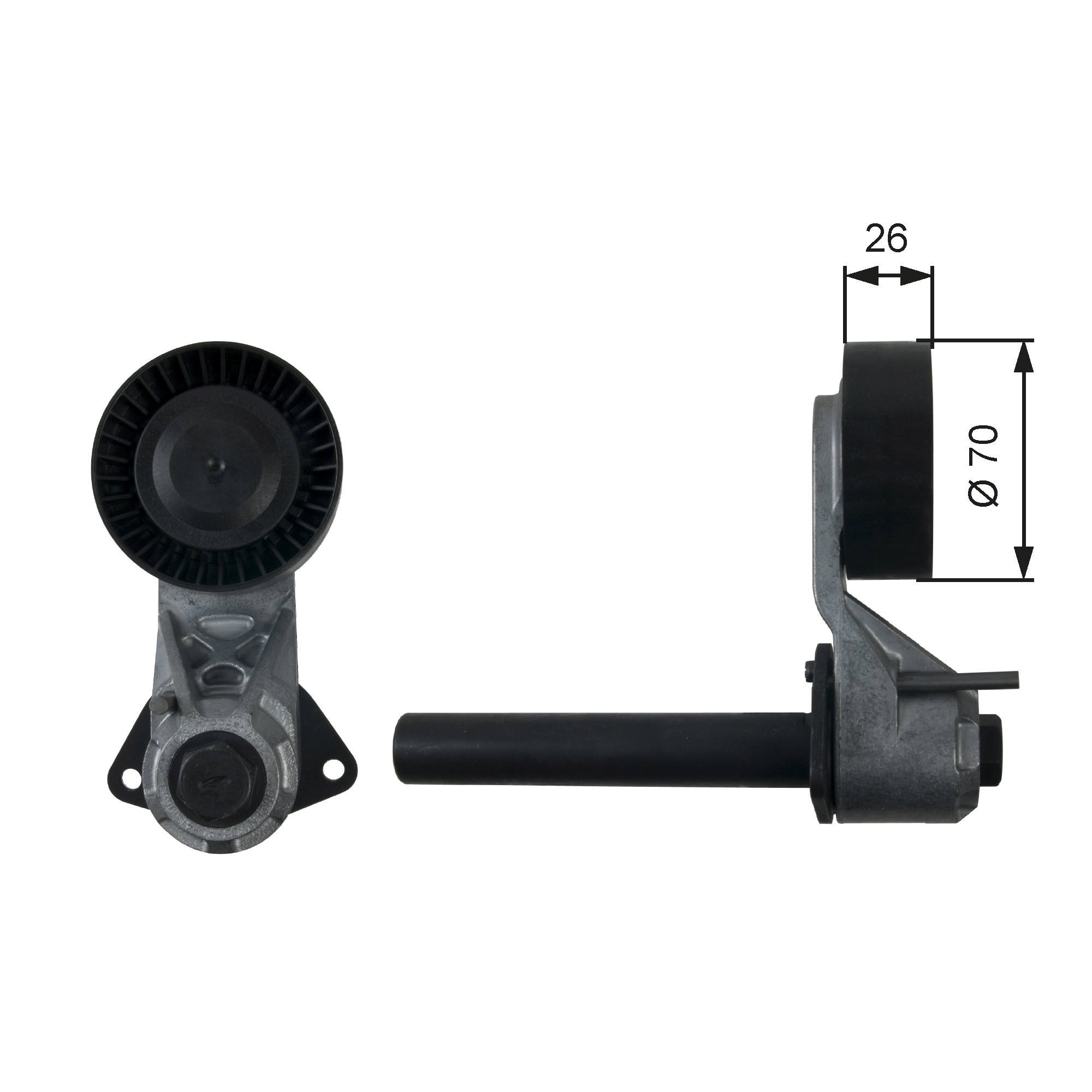 GATES Spannrolle, Keilrippenriemen