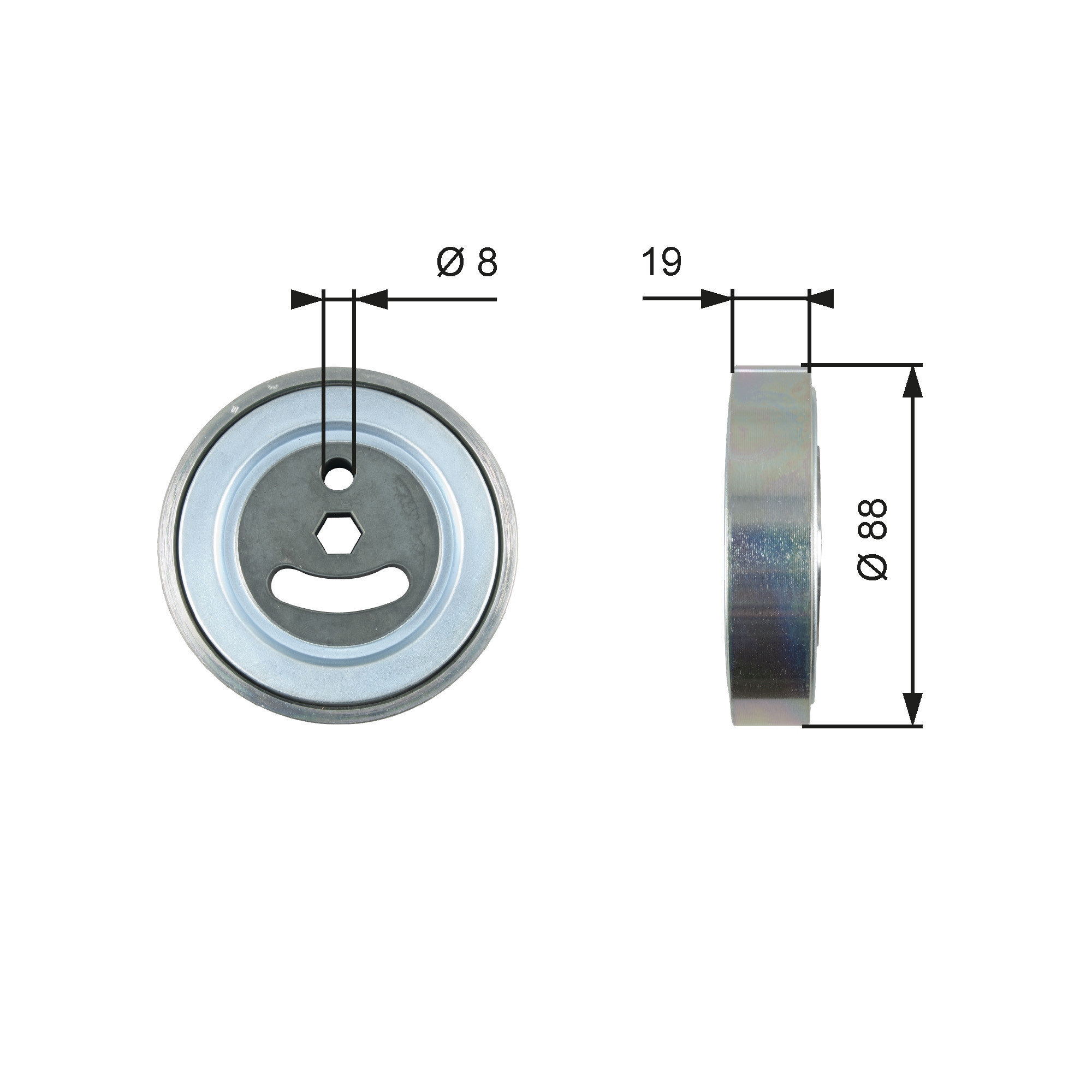 GATES Spannrolle, Keilrippenriemen