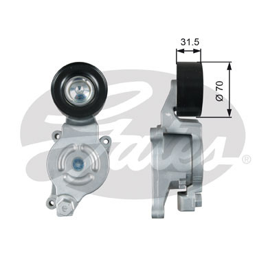 GATES Spannrolle, Keilrippenriemen