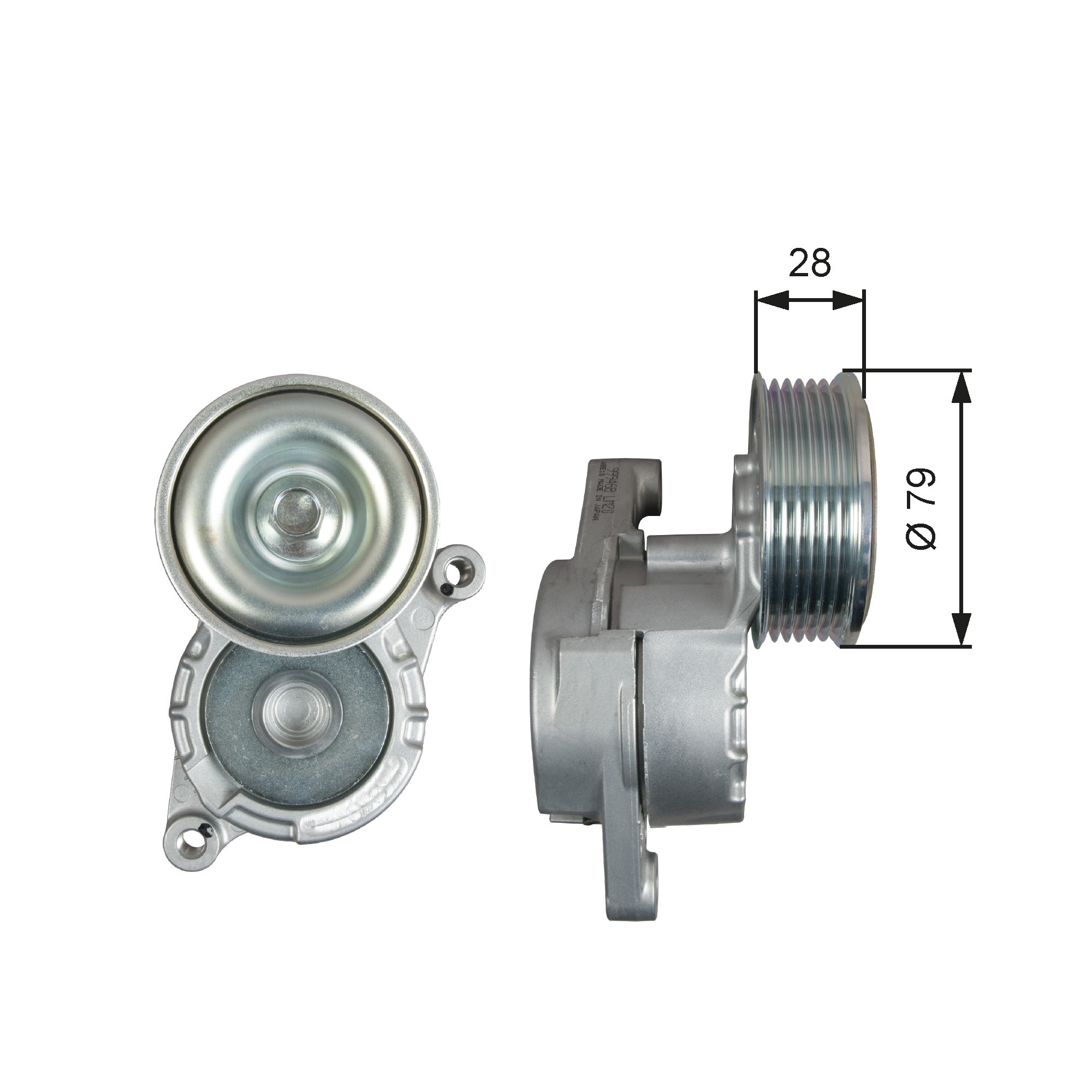 GATES Spannrolle, Keilrippenriemen