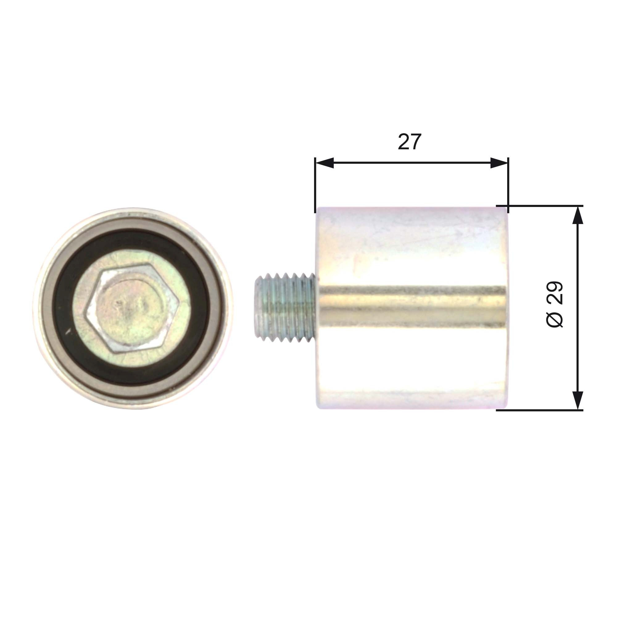 GATES Umlenk-/Führungsrolle, Zahnriemen