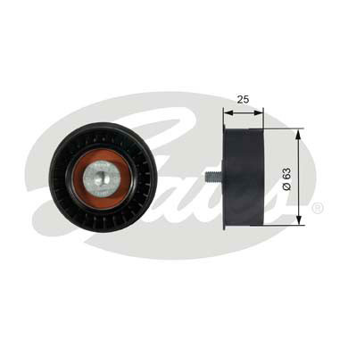 GATES Umlenk-/Führungsrolle, Zahnriemen