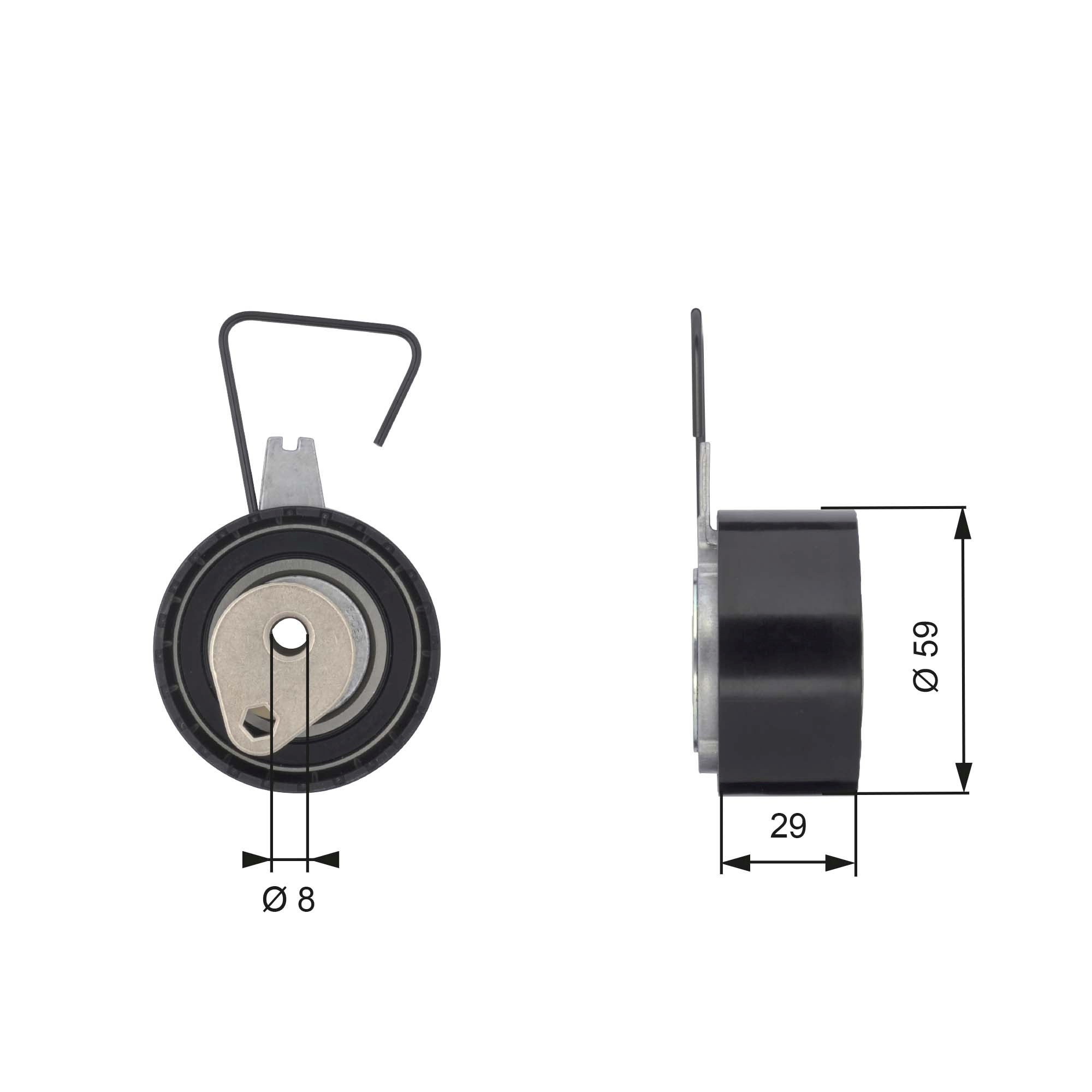 GATES Spannrolle, Zahnriemen