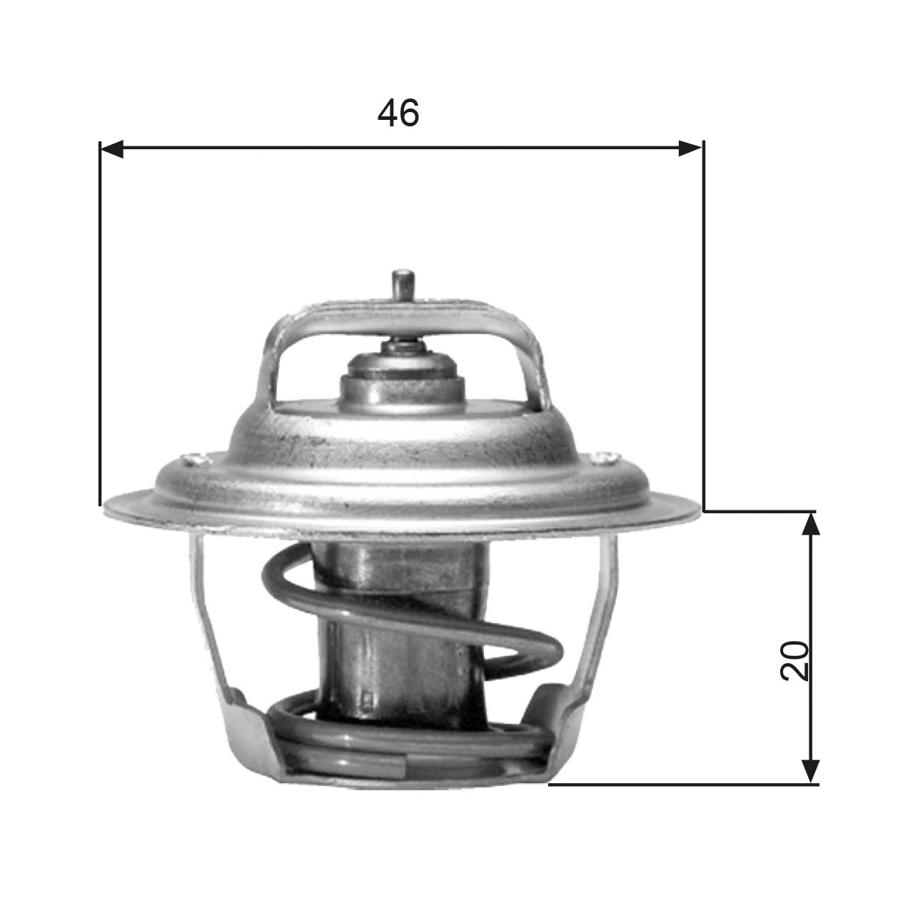 GATES Thermostat, Kühlmittel