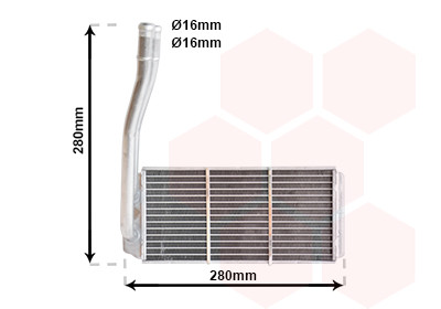 VAN WEZEL Wärmetauscher, Innenraumheizung