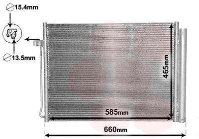 VAN WEZEL Kondensator, Klimaanlage