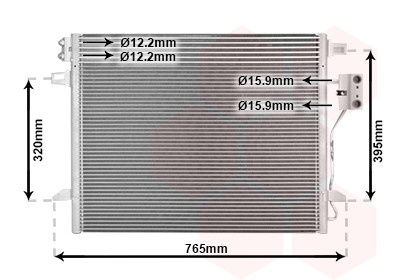 VAN WEZEL Kondensator, Klimaanlage