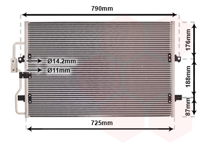 VAN WEZEL Kondensator, Klimaanlage