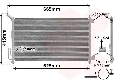 VAN WEZEL Kondensator, Klimaanlage