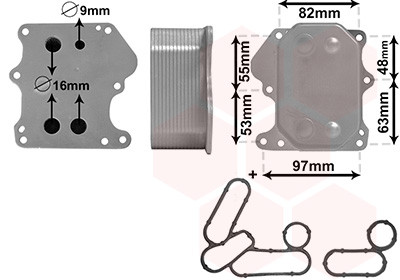 VAN WEZEL Ölkühler, Motoröl
