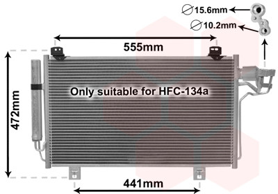 VAN WEZEL Kondensator, Klimaanlage
