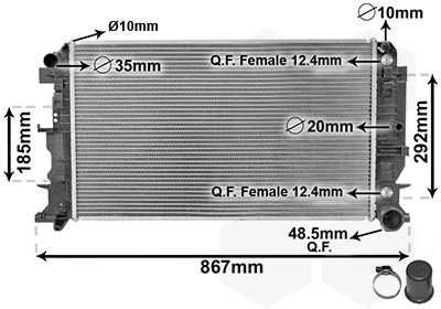 VAN WEZEL Kühler, Motorkühlung VAN WEZEL Kühler, Motorkühlung