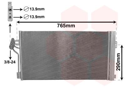 VAN WEZEL Kondensator, Klimaanlage