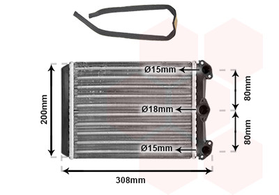 VAN WEZEL Wärmetauscher, Innenraumheizung