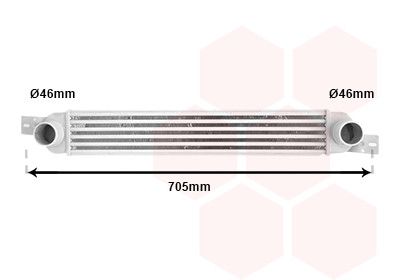 VAN WEZEL Ladeluftkühler