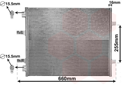 VAN WEZEL Kondensator, Klimaanlage