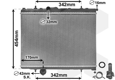 VAN WEZEL Kühler, Motorkühlung