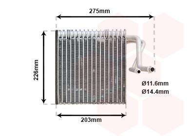 VAN WEZEL Verdampfer, Klimaanlage