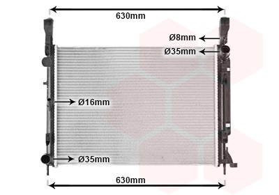 VAN WEZEL Kühler, Motorkühlung