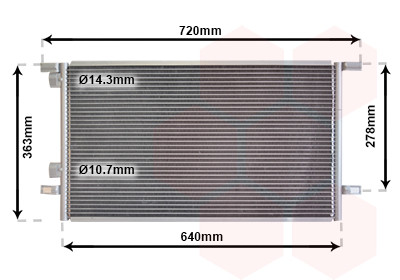 VAN WEZEL Kondensator, Klimaanlage