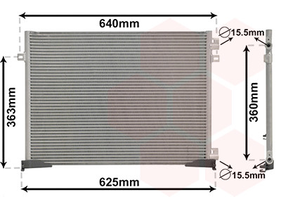 VAN WEZEL Kondensator, Klimaanlage