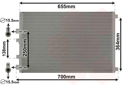 VAN WEZEL Kondensator, Klimaanlage