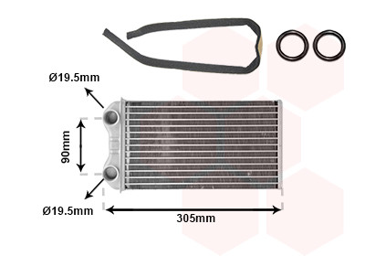VAN WEZEL Wärmetauscher, Innenraumheizung