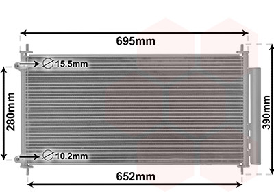 VAN WEZEL Kondensator, Klimaanlage