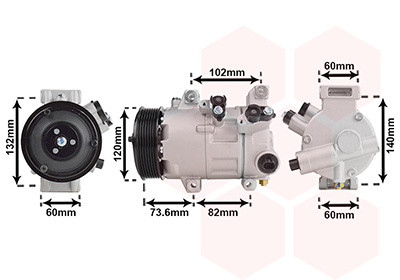VAN WEZEL Kompressor, Klimaanlage