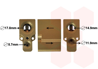 VAN WEZEL Expansionsventil, Klimaanlage
