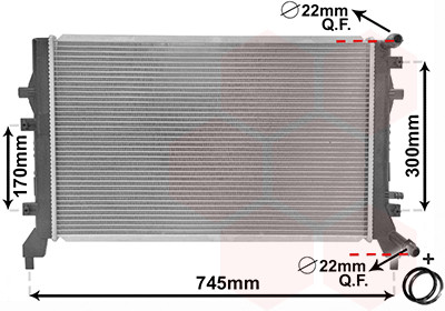 VAN WEZEL Kühler, Motorkühlung VAN WEZEL Kühler, Motorkühlung