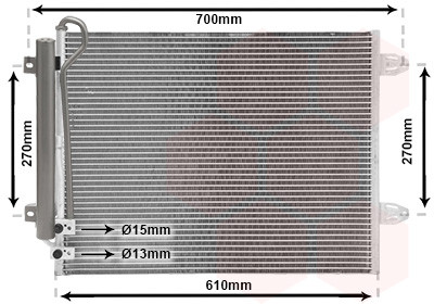 VAN WEZEL Kondensator, Klimaanlage