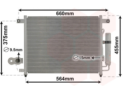 VAN WEZEL Kondensator, Klimaanlage