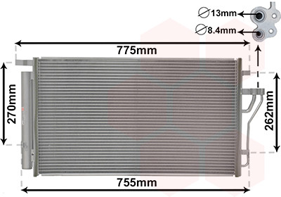 VAN WEZEL Kondensator, Klimaanlage