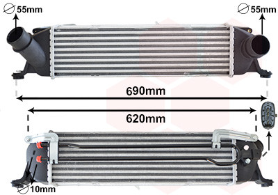 VAN WEZEL Ladeluftkühler