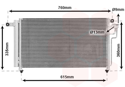 VAN WEZEL Kondensator, Klimaanlage