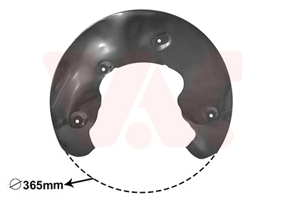 VAN WEZEL Spritzblech, Bremsscheibe