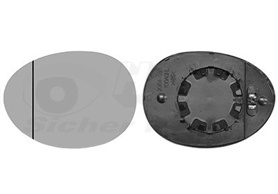 VAN WEZEL Spiegelglas, Außenspiegel